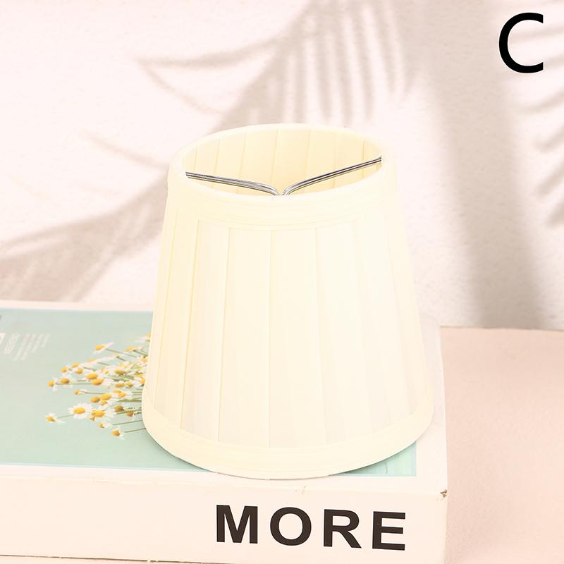 Dia 12Cm Modern Style Chandelier Fabric Lamp Shade Clip On Mini Wall Lamp Shade Hotel Bedroom Bedside Floor Lamp Shell Cover