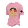 Men's Casual Printed Round Neck Short Sleeve T-Shirt - Lightweight Breathable