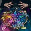 Square Table Cloth Tarot Altar Cloth Board Game Pad Astrological Oracles Pad Table Cover Card Mat Divinations Tablecloth
