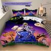 3Pcs Beetlejuice Spooky Adventure Bedding Set Soft Fabric Duvet Cover Pillowcases Home Christmas Xmas Halloween Gift 1 Duvet Cover 2 Pillowcase