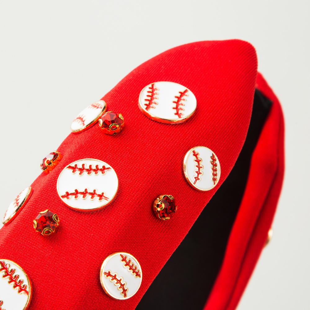 Fashion New Sports Style Softball Baseball Accessories Headband Trend Diamond Wide-Brim Hair Accessories