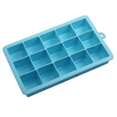 Silikon-Eisbox, quadratisch, für Eiswürfel, Schleifmittel, für die Hausbar, DIY-Eismaschine, 15 Gitter, Silikon-Eisgitter