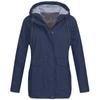 Damen Solid Rain Outdoor Plus Size Kapuzen-Regenmantel, winddichter Jackenmantel