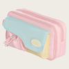 Multi-layered Macaron Color Pencil Bag Large Capacity Pen Pencil Case  Office