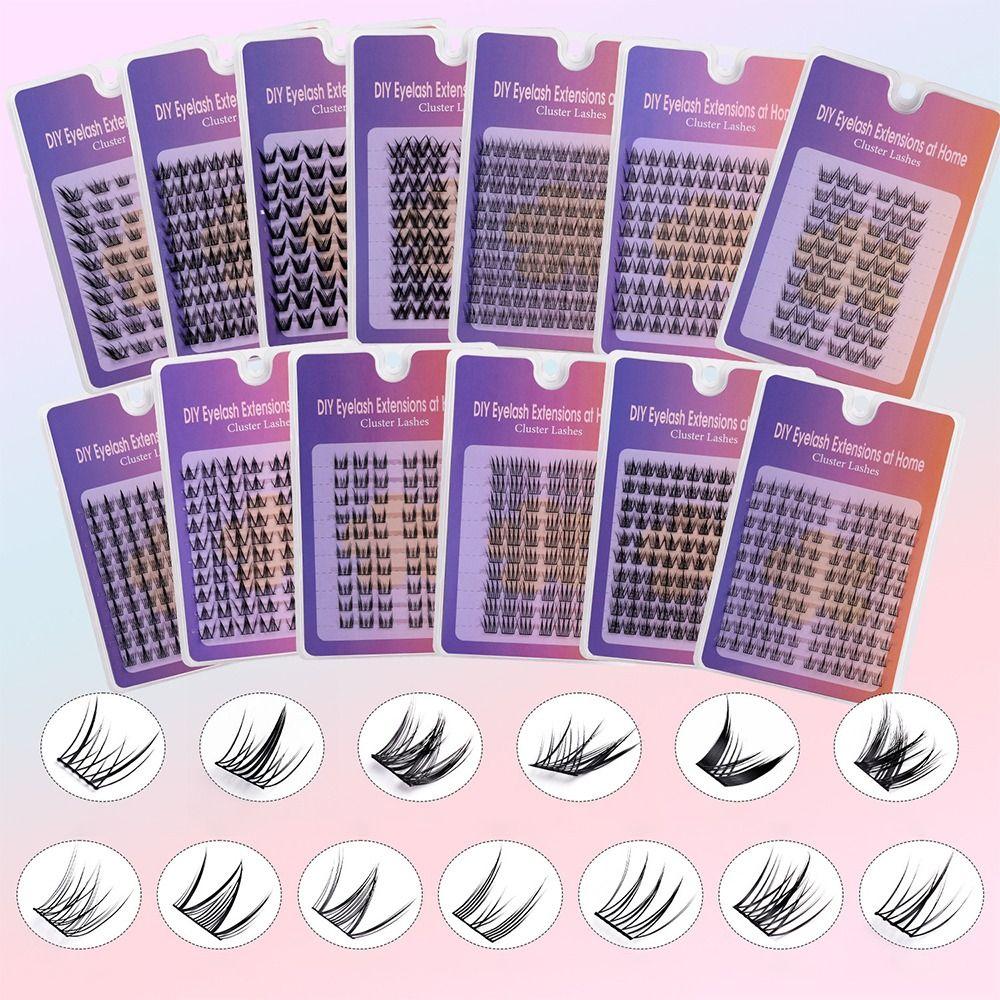 Anime Lash Clusters Spiky Cluster Eyelash Extensions Volume Individual Lashes  DIY At Home