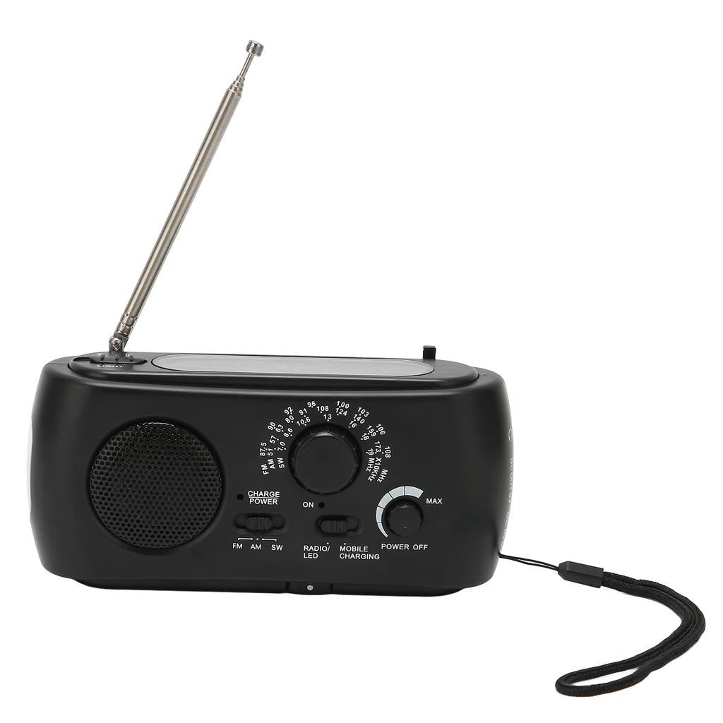 Radio Solar Charging Emergency Radio Hand Crank Radio Multiband AM FM SW with LED Light for Outdoor