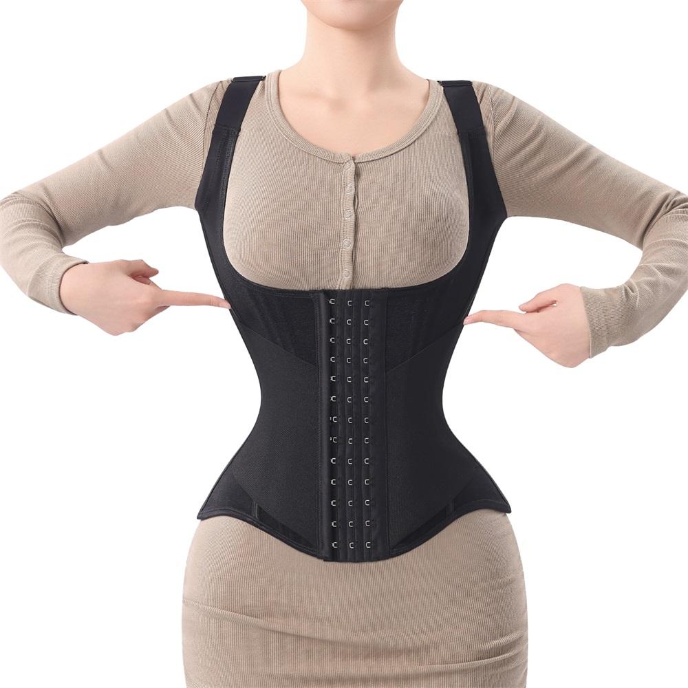Women's Full Body Dual Strap Trimmer Wrap Waist Girdle Waist Trainer Shaper Abdomen Control Shaper Waist Trainer Seeat