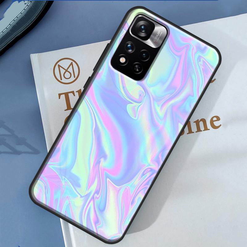 Holographic Iridescence Case For Redmi Note 12 11 Pro Cover For Redmi Note 10 8 9 Pro 10S 11S 9A 9C 12C 10A 10C