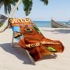 Grizzy & Lemmings Customize Text Beach Towel Super Soft Microfiber Quickdry Fabric