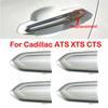 For Cadillac ATS XTS CTS CT6 4PCS ABS Exterior Door Handle Silver Cap 13599547
