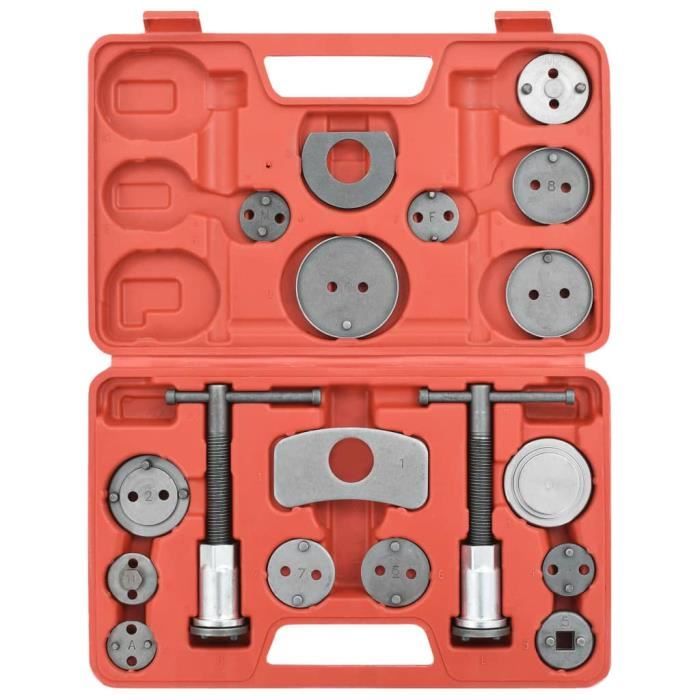VidaXL Trousse à outils pour étriers de freins à disque 18 pcs