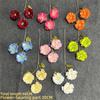 New 3 Heads Artificial Simulation Flowers Long Stem DIY Silk Flower Bouquet Bridal Bouquets Lifelike Flowers Floral Arrangement
