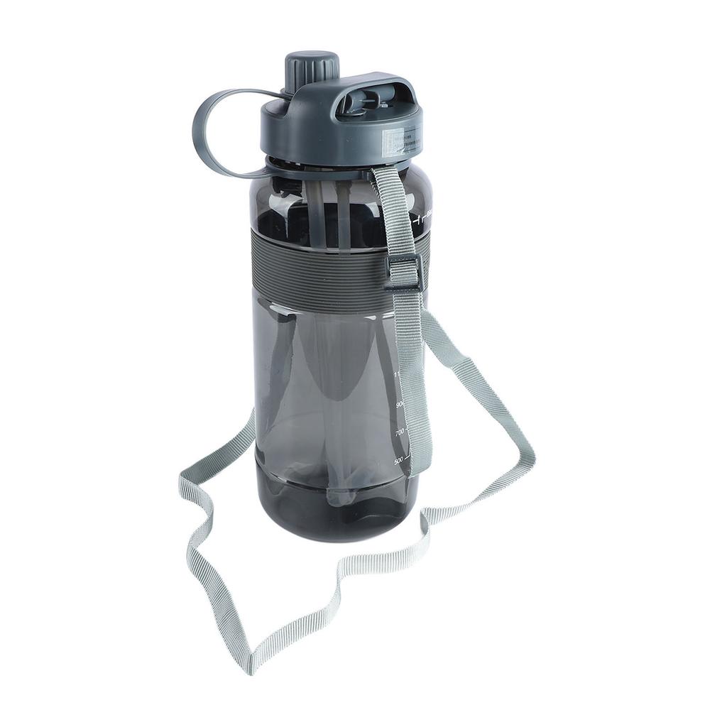 Sports Water Bottle Leakage Proof Detachable Silicone Straw Portable Drinking Bottle with Handle