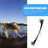 20Pcs Wire Trace Leader Rig with Snaps Beads Fishing Steel Wire Leader Anti-bite Fishing Swivel Line for Saltwater Freshwater