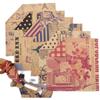 Square Origami Craft Paper - Retro Style Prints for DIY Projects