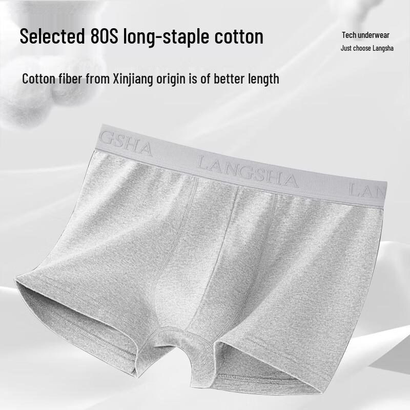 Langsha Men's Plus Size Cotton Boxer Briefs