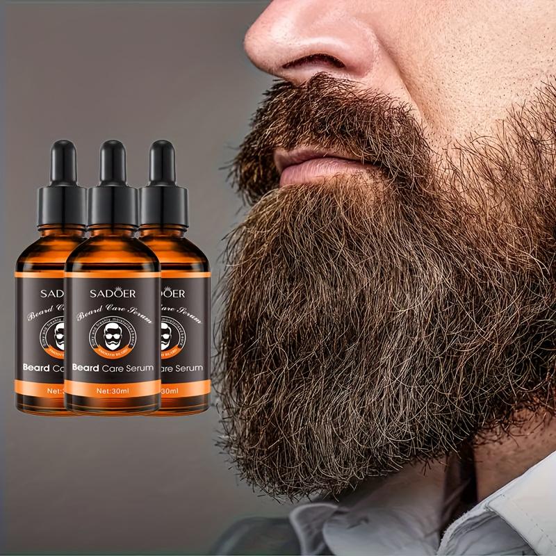 Essence de Soin pour Barbe - Sérum Hydratant et Nourrissant pour une Barbe Saine Naturel, Doux, Non Gras
