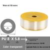 Transparent High-Pressure Pneumatic Air Hose: 8x4.5, 6x3.7, 9x6, 12x9 Sizes