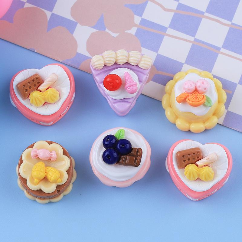 3D Fruit Cake DIY Cream Glue Resin Accessories for Phone Cases & Fridge Magnets