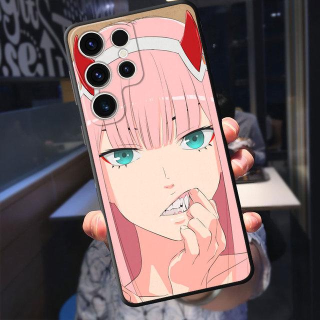 Armor Luxury Tpu Soft Phone Case For Samsung Galaxy S20 Fe S21 S10 S9 S22 Plus S23 Ultra 5g S8 S7 S10e Cartoon Zero Two Cover