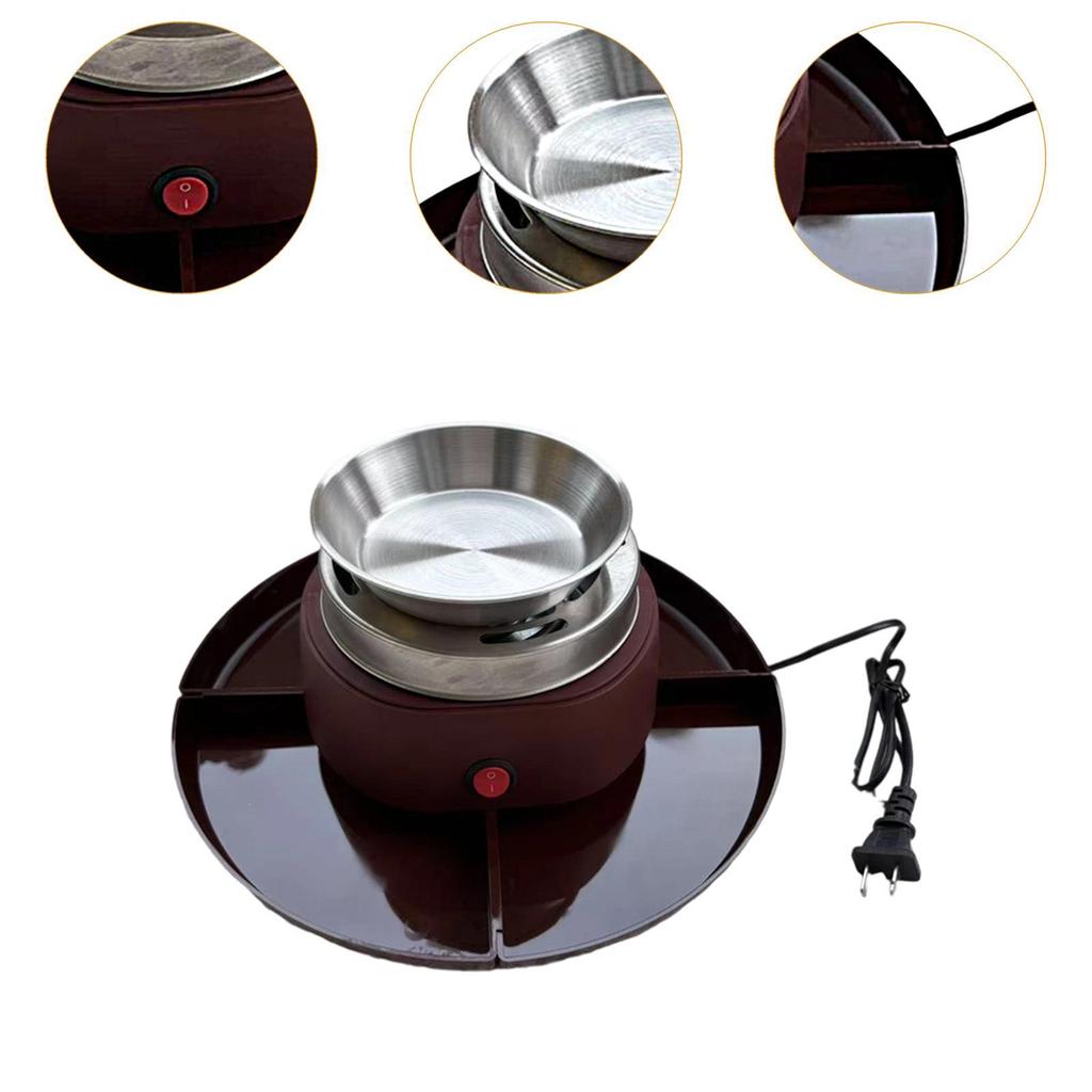 Elektryczny Ekspres do S'mores i 1 Płyta do Topienia Prezenty na Parapetówkę Zestaw do S'mores na Boże Narodzenie Wewnętrzny Ślub Stołowy Impreza