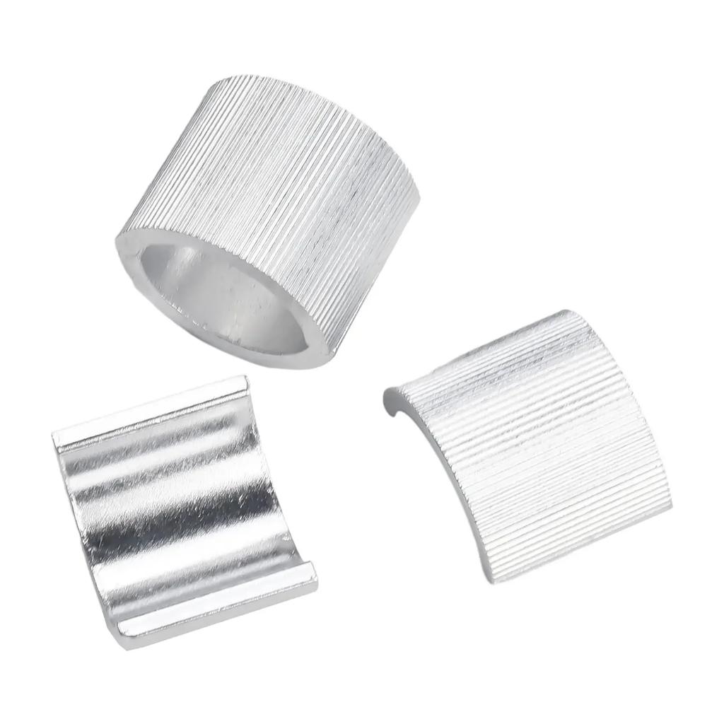 Sturdy Durable Spacers Mount Riser Clamp Silver Handlebar Motorcycle Motorcycle Accessories 1-1/8" 22 Mm To 28mm