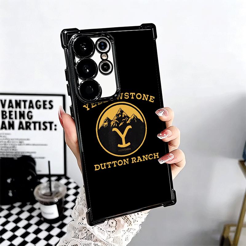 Y-Yellowstones TV Soft Phone Case For Samsung Galaxy S26 Ultra S25 Edge S24 FE S23 Plus S22 S21 + S20 Plating Anti-Fall Fundas