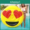 Nuovo Gonfiabile Faccina Sorridente da Cavalcare Galleggiante da Piscina per Adulti Materiale in PVC Ecologico Design alla Moda