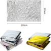 4 Pack Camping Emergency Blanket, 51x83 Inch Reusable Emergency Thermal Blankets, Double Sided Mylar Space Blanket for Outdoors