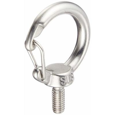 TRUSCO Stainless Steel Hook Eye Bolt Thread Diameter M6 X 1.0 TFIB-6