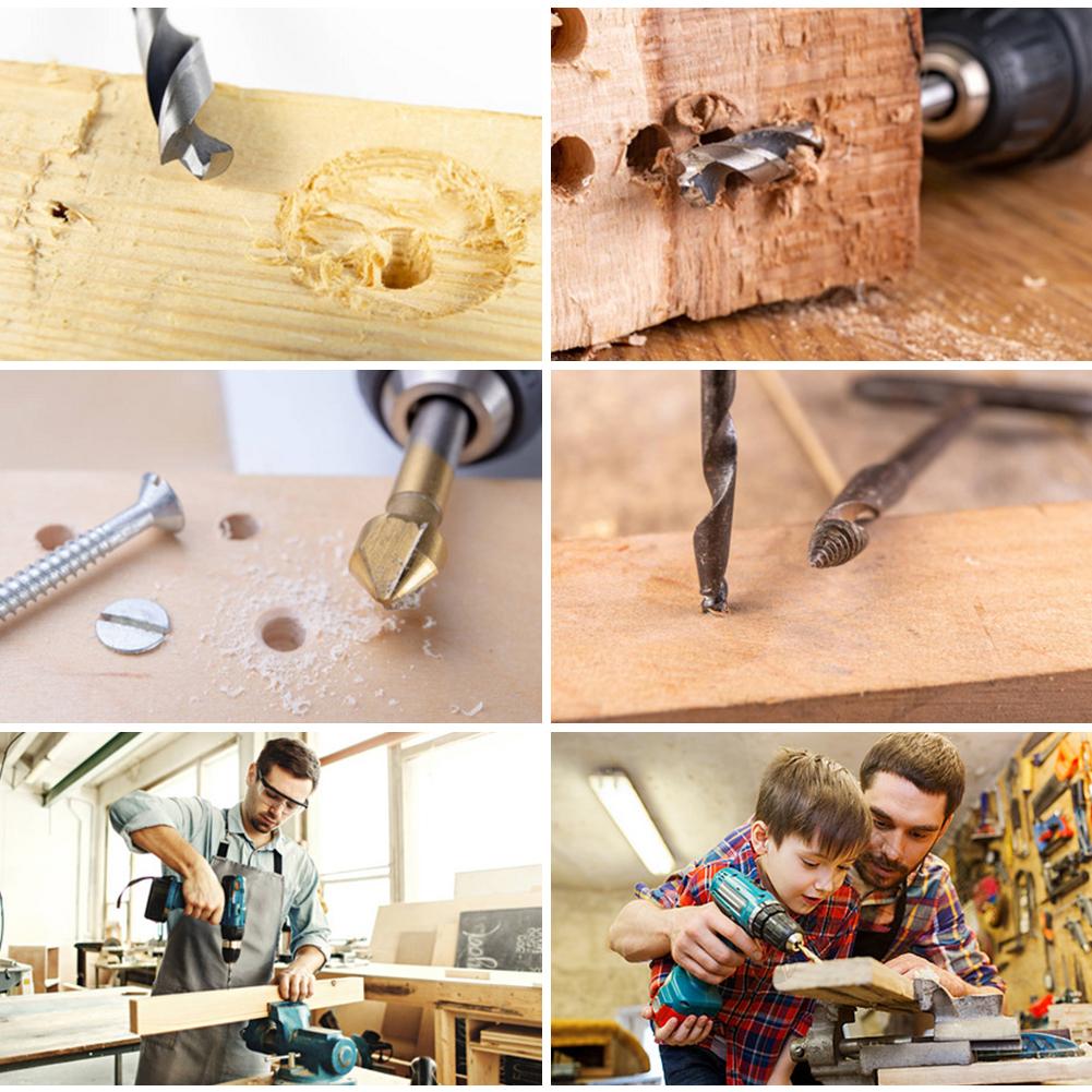 1Pc 6-16mm HSS Square hole drill Woodworking Drill Tools Auger Mortising Chisel Drill Set DIY Furniture Square Woodworking drill