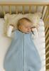 Rounded Muslin Sleeping Bag for Children S 0-6 Months Summer TOG 1.0 - Blue
