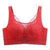 Thin Adjustable Women's Big Breasts Show Small Upper Support Lace Collection Breast Anti-sagging No Steel Ring Gathering Bra 11