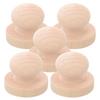 5 Stuks Houten Rond Handvat Stempel Eco Vriendelijke DIY Zegel voor Scrapbooking Kaarten Enveloppen Dagboek Knutselen Uitnodigingen Houten Stempels