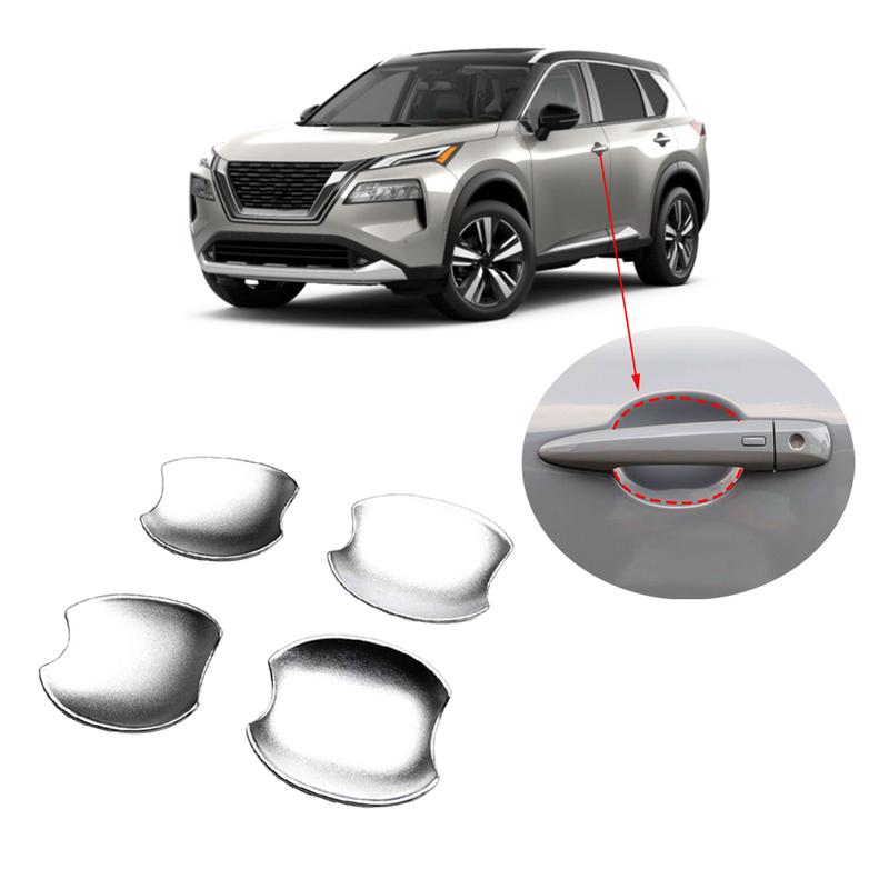 4pcs Car Door Side Handle Bowl Protective Cover Trims For Nissan Rogue - Door Handle Bowl Anti-scratch protection