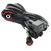 A58X-Motorcycle 300W LED Light Bar Wire Harness 12V 40A Light Bar Wire Harness Waterproof On/Off Switch Round Switch