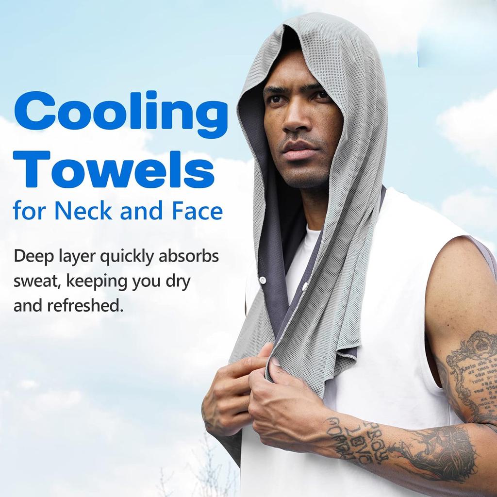 Multi Functional Cold Sports Headband Towel for Outdoor Fitness, Sun Protection, Quick Drying, Cooling and Breathable Headband