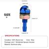 Car Washer Nozzle, General Purpose, Washer Nozzle, Qiilu Windshield Washer Nozzle, Window Wiper Nozzle, Aluminum Alloy, Pack of 2 (Blue)