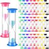 Queekay 48 Pcs 2 Minute Sand Timer for Kids, Mini Hourglass Bulk Sand Clock Timer for Adult Kids In Classroom Kitchen Games Office School(Colorful)