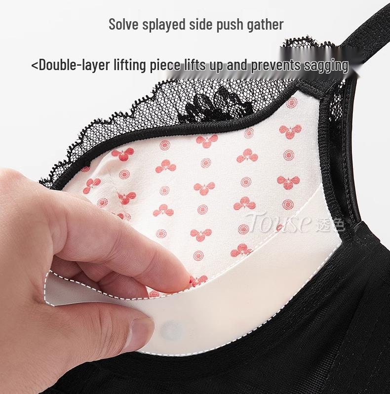 Sexy Lace Push Up Bra Set: Enhances Small Bust with Lift & Support, Anti-Sagging Design