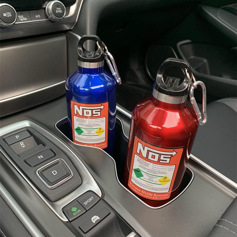 1 ks Auto Izolační Hrnec Nos Dusíkový Válec Vakuová Nerezová Konvice 500 ml Vysokokapacitní Cestovní Sportovní Láhev Hrnec na Vodu