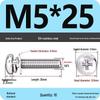 304 Stainless Steel Round Head Phillips Screw with Flat Washer (Sizes M3, M4, M5, M6)