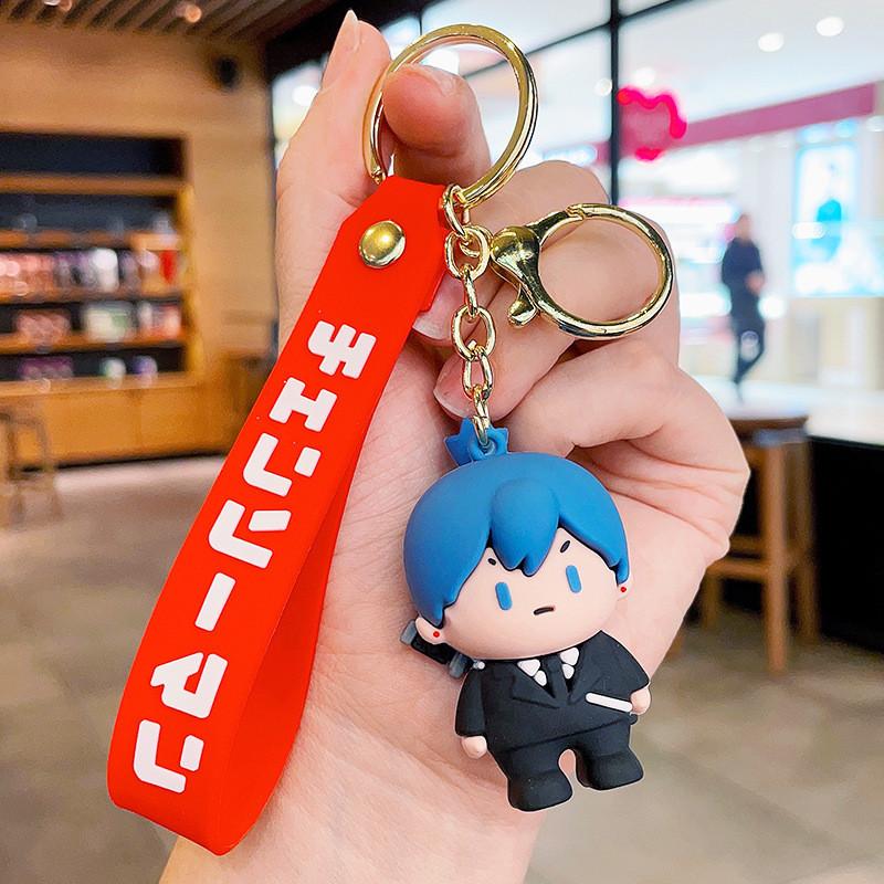 Man Charming Chainsaw Pochita Keychain Delightful Anime Accessory Character