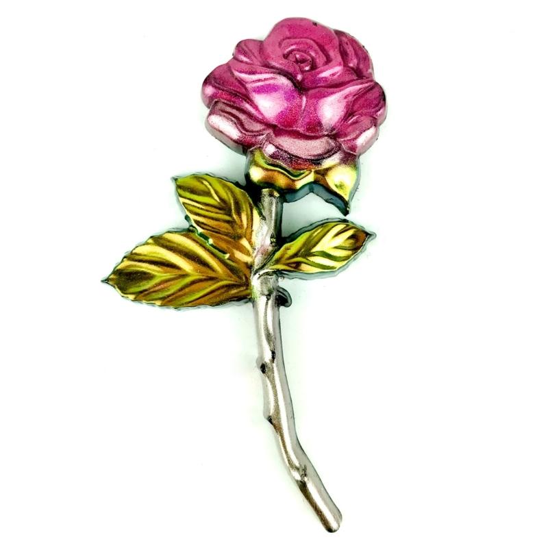Flower Silicone Resin Mold,Rose Epoxy Resin Casting Mold for DIY Craft Car Pendant Jewelry Making Keychain Silicone Mold