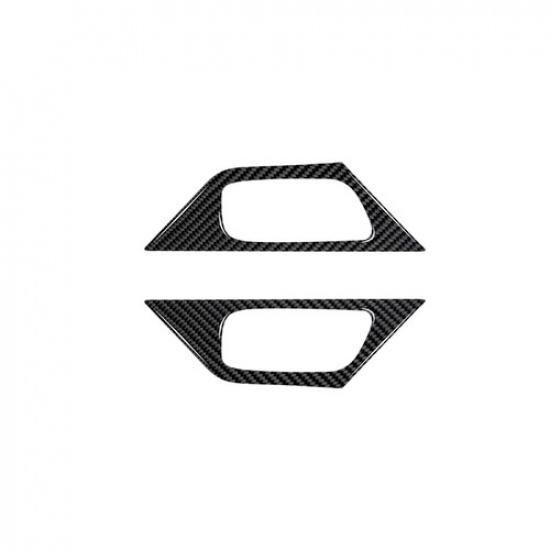 2Pcs Carbon Fiber Interior Front Door Handle Cover Trim For Nissan Altima Sedan