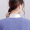 Jacquard Detachable Fake Collar White Adjustable Neckline False Blouse Collar  Clothes Decoration