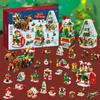 Christmas Calendar Countdown Cartoon Building Blocks Toy Surprise Box Gifts Kids