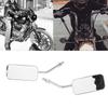 Motorcycle Rearview Mirror   Clear Wide Angle Side Rear View Wing Mirror Kit for 38mm Inner Diameter Bumper