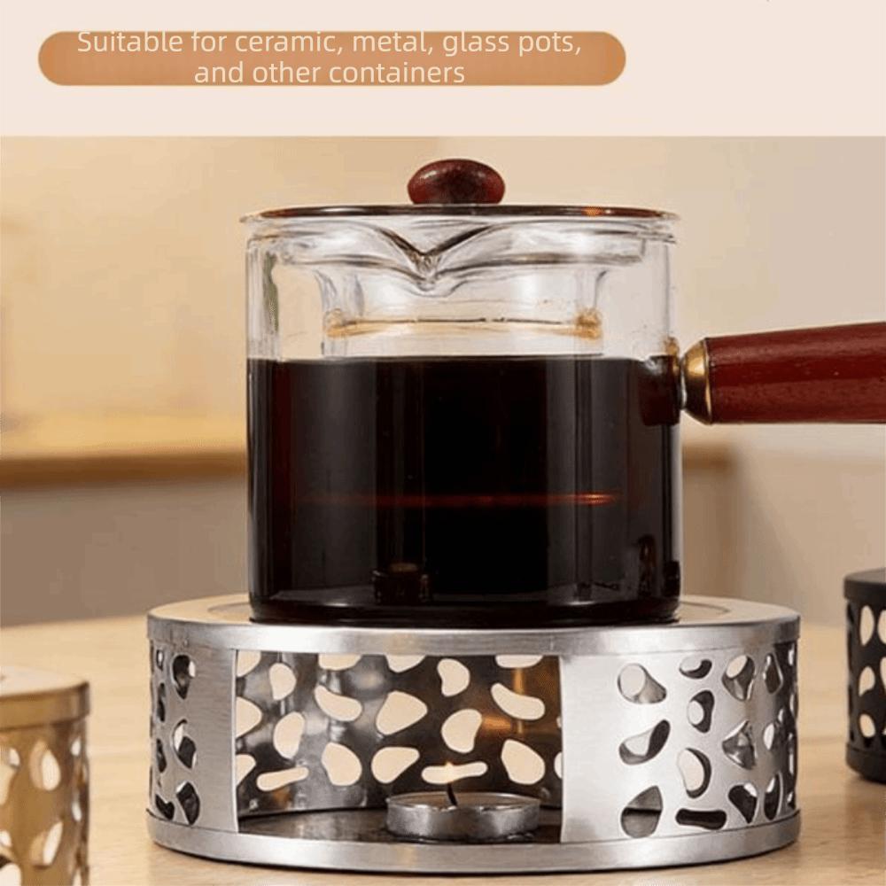 Stainless Steel Tea Warmer Base Oxygen Hole Design Teapot Heater Teapot Warmer Most Teapots