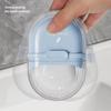 Travel Soap Dish with Drain And Lid - Oval Sealed Portable Soap Box for Business Trip - Made of Durable Material - Suitable for Halloween